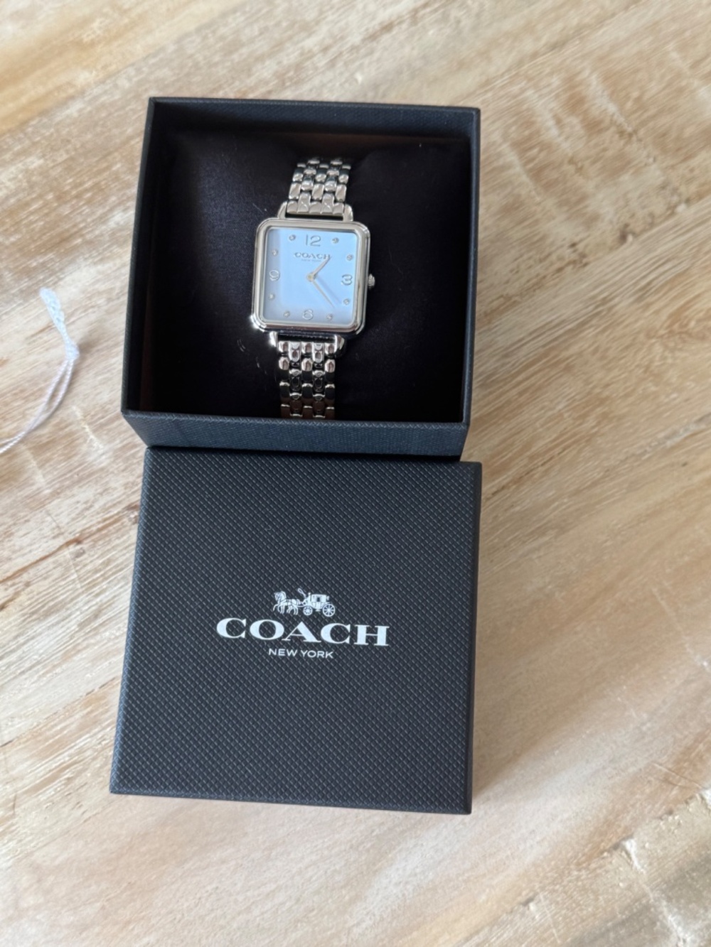 Coach Cass Watch Womens Light Blue & Silver SS 28mm CAZ19 - Picture 2 of 9